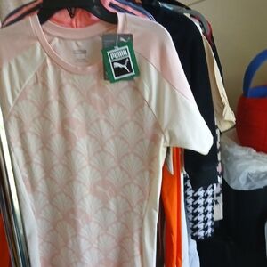 PUMA Kids Pink Graphic T-Shirt